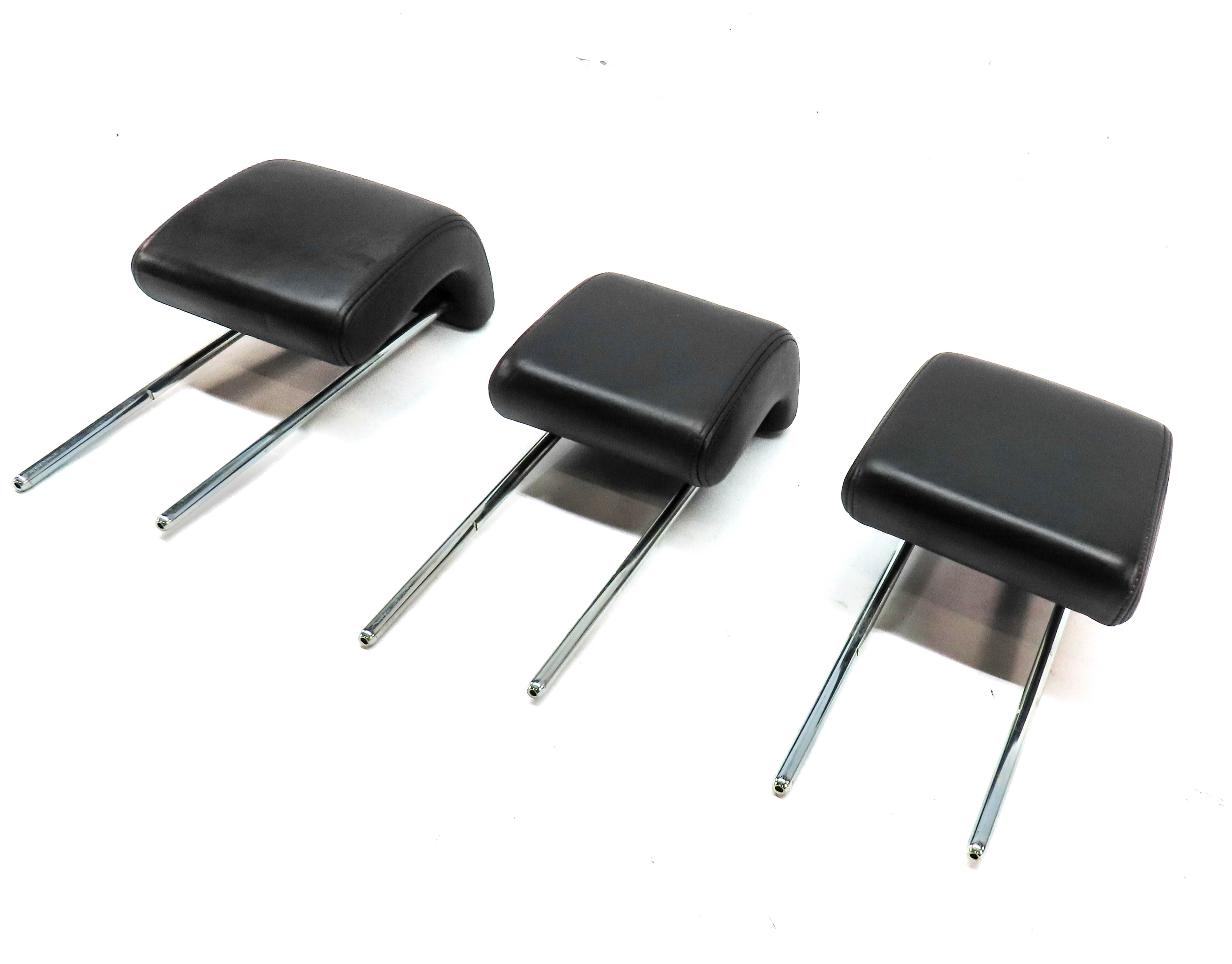 07-09 RANGE ROVER SPORT L320 REAR SEAT LEFT CENTER RIGHT HEADREST SET-3 (Black) — exact item pictured